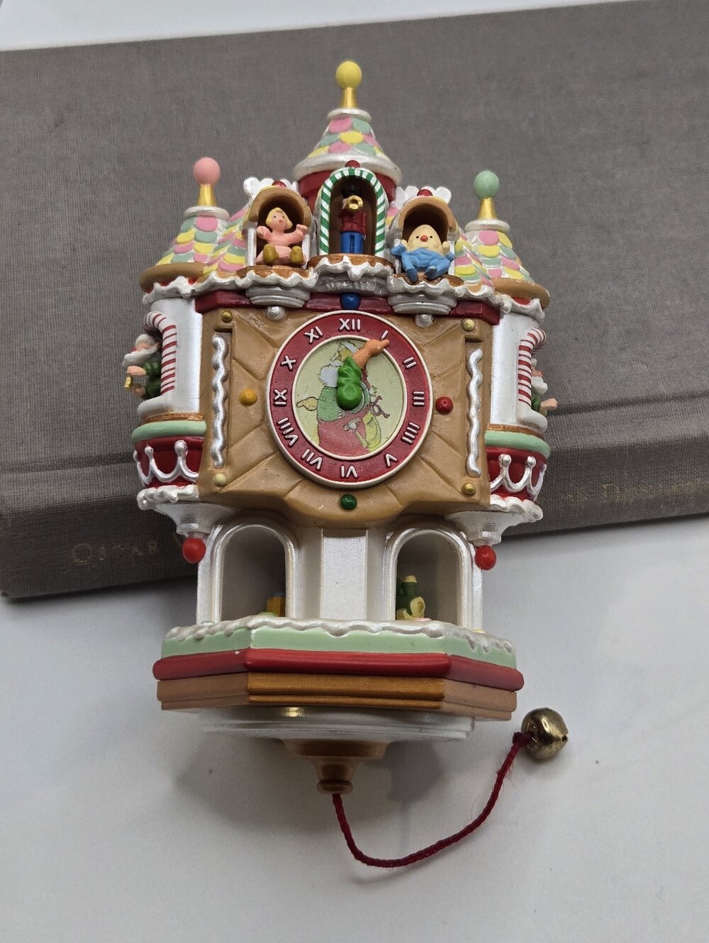 TickTock Workshop Hallmark Ornament Gingerbread House Santa Clock Keepsake 2004